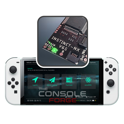 Nintendo Switch Modchip Installation Service with RP2040 or Instinct-NX installed using Kamikaze Method for custom firmware