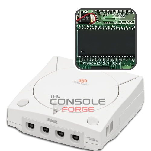 Dreamcast BIOS Mod Installation Service – Sega Dreamcast region-free BIOS chip mod with MX29LV160TMC installed